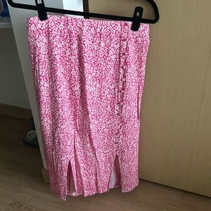 PRICE DROP Anthropologie Floral Midi Skirt